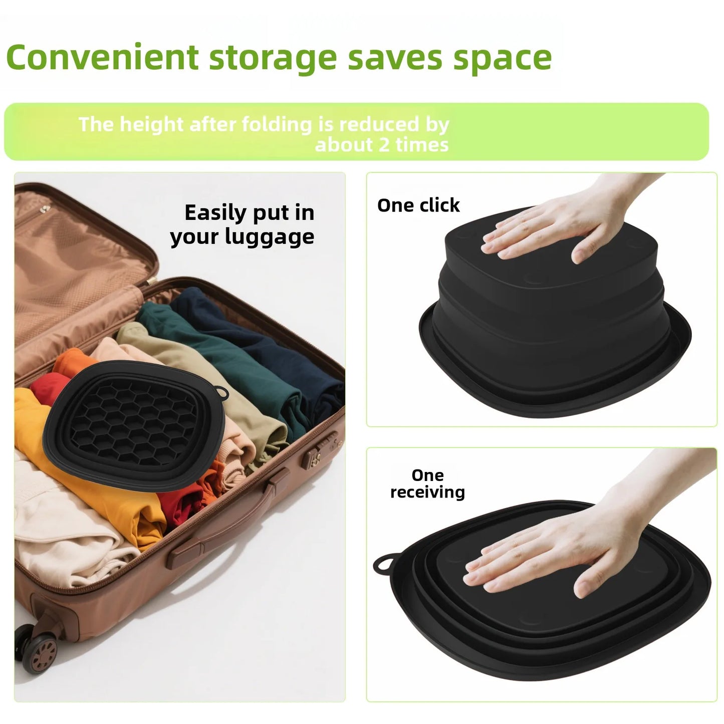 Collapsible Silicone Face Ice Bath Tray Cold Therapy for Facial Puffiness Portable Cryo Skin Tool Travel Beauty Bowl Facial Tool